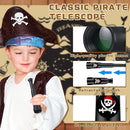 30 Pcs Halloween Pirate Telescope Bulk Pirate Party Favors Mini Plastic Monocular Telescope Toddler Spyglass Toy for Treasure Pretend Cosplay Birthday Party Black 2.6" to 5.5" by TinyTreasures Baby Boutique