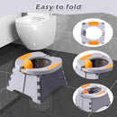 Portable Potty for Toddler Travel, Kids Travel Potty Training Chair with Travel Bag,Baby Potty Training Toilet for Outdoor and Indoor Easy to Clean(Gray) by Yszawmx, Includes 30 Replacement Bags by TinyTreasures Baby Boutique