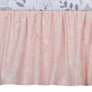 Lambs & Ivy Petals Gray/Pink Sateen Cotton Floral 3-Piece Baby Crib Bedding Set by TinyTreasures Baby Boutique