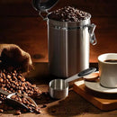 ShanSon Coffee Canister Airtight Stainless Steel Kitchen Food Storage Container with Date Tracker for Beans Grounds Tea Flour Cereal Sugar, 22OZ, Silver by CozyNest Decor