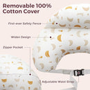 Momcozy Original Nursing Pillow for Breastfeeding-Pioneering Safety Fence- Wider Feeding Pillows for More Support for Mom & Baby- Easier Nursing & Hand Free- Fit for All, Removable Cotton Cover by TinyTreasures Baby Boutique