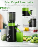 Juicer Machines, ECOSELF 4.35" Large Feed Chute for Family Needs, Professional Hands Free Cold Press Juicer For Whole Fruits & Vegetables, Self Feeding for Juice Extractor Machine, Easy to Clean by CozyNest Decor