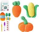 Utook Crochet Kit for Beginners, Crochet Vegetable Kit,Beginner Crochet Kit for Adults and Children, with Instructional Videos and Paper Tutorials, Handmade Crafts, Holiday Gifts (Vegetable) by TinyTreasures Baby Boutique