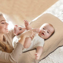 Baby Lounger - Snuggle Cozy Me Infant Lounger for Newborns | Breathable & Soft, Portable Awake-Time Pad, Essential Baby Gift- Coffee (Lounger Cover Included) by TinyTreasures Baby Boutique