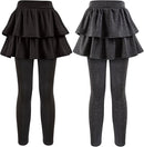 Girls School Uniform Pants Leggings with Skirts Stretch Warm Jegging 4-12 Years by TinyTreasures Baby Boutique