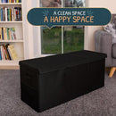 Extra Large Toy Storage Organizer with Lid - Sturdy, Collapsible Toy Chest Storage Box Design - Toys Bin with Dividers for Kids, Nursery, Bedroom, Playroom 37"x16"x14" by CozyNest Decor