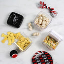 Felli Flip Tite Food Storage Container 5" LARGE Size Airtight Lid Lock Top, Stackable Kitchen Canister for Space Saving, Pantry Fridge Cupboard Organizer, Spice Seasoning Pet Treats Snack (1.1 qt) by TinyTreasures Baby Boutique
