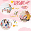 Kikidex Magnetic Drawing Board, Toddler Girl Toys for 1-2 Year Old, Doodle Board Pad Learning and Educational Toys for 1 2 3 Year Old Baby Kids Birthday Gift(Soft Pink) by TinyTreasures Baby Boutique