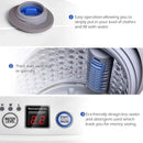 Giantex Portable Washing Machine, Full Automatic Washer and Dryer Combo, with Built-in Pump Drain 8 LBS Capacity Compact Laundry Washer Spin Dryer for Apartment RV Dorm by CozyNest Decor