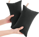 NTBAY Tiny Pillows, Down Alternative 7"x11" Microfiber Mini Pillow for Travel, Pets, Soft Machine Washable Small Pillows for Neck, Wrist, Lumbar and Knee, Black by TinyTreasures Baby Boutique