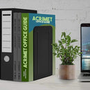 Acrimet Metal Bookends, Jumbo Size 9" H x 4" W x 4-1/2" D, Non-Skid Book Stand for Shelves, Heavy Duty Book Stopper, Black, 1 Pair by CozyNest Decor