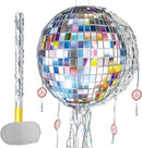 WERNNSAI Disco Ball Piñata - Disco Party Decoration Pull String Mirror Piñata with Bat and Blindfold for Adult Birthday Party Supplies by TinyTreasures Baby Boutique