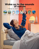 Sunrise Alarm Clock for Heavy Sleepers, Wake Up Light with Sunrise/Sunset Simulation, Dual Alarms & Natural Sounds, Snooze & Sleep Aid, FM Radio, 7 Colors Night Light for Bedroom, Ideal for Gift by TinyTreasures Baby Boutique