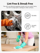 Fantasticlean Microfiber Cleaning Cloth Roll -40 Pack, Tear Away Microfiber Towels, 12" x 12", Reusable, Washable, Scratch Free, Ultra Absorbent Dish Rags for Car, Home, Garage or Shop (White) by CozyNest Decor