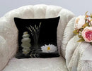 TSSOHU Decorative Throw Pillow Cover Asian Zen Stone, Pillow Covers 18"x 18" Meditation Japanese Lotus Spa Room Decor for Living Room Couch Cushion Bed Indoor Outdoor Home Decor by CozyNest Decor