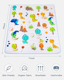 Baby Play Mat 71" X 79" Large Baby Floor Play Mat One-Piece Baby Crawling Mat Non-Slip Cushioned Baby Floor Mat, Activity Playmats for Infants, Babies, Toddlers (71x79, Dinosaur) by TinyTreasures Baby Boutique