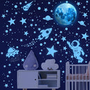 530 Glow in The Dark Stars Ceiling Stars Glow in The Dark Glow Moon and Space Wall Decals Astronaut Universe Galaxy Planet Wall Stickers Glowing Wall Stickers Kid Boys Living Room Decor by TinyTreasures Baby Boutique