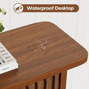 BECHAEO Mid Century Modern Console Table with Drawers, 51" Large 2-Tier Narrow Console Table with Storage Shelf, Sofa Station Behind The Couch, Accent Tables for Entryway, Hallway, Rustic Brown by CozyNest Decor