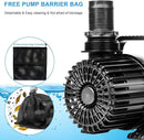 Outdoor Large 8300gph-520W 32.8FT Pond Water-fall & Kio Fish Fountain-s &Garden Pump Submersible IPX8: Long 32.8FT Cord Smart-er & Quieter Duck & Yard &Patio Ponds Pumps, 1 Barrier Pump Bag by GreenHaven Gardens
