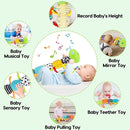 Baby Sensory Toy 0-6 Month Music Animal Stuffed Plush Caterpillar Toy for Infant 0-3-6 Month Tummy Time with Baby Mirror Crinkle Rattle for 6-12 Month Carseat Toys for Newborn Boys Girls Shower 1 by TinyTreasures Baby Boutique