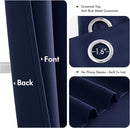 MIULEE Navy Blue Blackout Curtains for Bedroom Living Room 84 Inches Long 2 panels, Thermal Insulated Room Darkening Drapes Solid Grommet Top Noise Reducing Light Blocking Window Treatments 40x84 Inch by TinyTreasures Baby Boutique