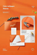 Dimoon 236''x17.7'' Orange Peel and Stick Wallpaper Contact Paper Modern Self Adhesive Wall Paper Removable Renter Friendly Textured Solid Color Shelf Vinyl Roll (236''x17.7'',Tropical Orange)