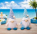 Summer Gnomes Decorations, Beach Gnome Plush Decor for Home Ocean Day Gnomes Tiered Tray Decor Handmade Tomte Swedish Nisse Scandinavian Elf Dwarf,Birthday Gnome Gifts, White by CozyNest Decor