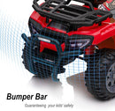 Kids ATV 4 Wheeler, 6V Ride-On Toy for Toddlers Boys & Girls with Music, Forward & Reverse - Red by TinyTreasures Baby Boutique