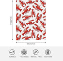 HGOD DESIGNS Red Lobster Fleece Throw Blanket Ultra Soft Cozy Blooming Decorative Flannel Blanket All Season for Home Couch Bed Chair Travel 50x60in by CozyNest Decor