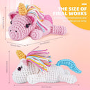 MOREJMTT Crochet Kit for Beginners, Learn to Crochet, Include Easy Knitting Soft Yarn, Step-by-Step Video Tutorial, Hook, Holiday Birthday Gift for Adults and Kids(Unicorn) by TinyTreasures Baby Boutique