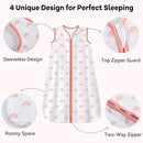 Baby Sleep Sack 6-12 Months 3 Pack 100% Cotton Lightweight 0.5 TOG Wearable Blanket Baby Sleep Bag with 2-Way Zipper for Newborn Infant Toddler Pink by TinyTreasures Baby Boutique