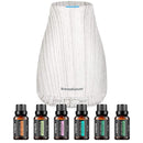 InnoGear Essential Oil Diffuser with Oils, 100ml Aromatherapy Diffuser with 6 Essential Oils Set, Aroma Cool Mist Humidifier Gift Set, Grey Wood Grain by TinyTreasures Baby Boutique