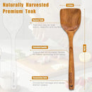 Wooden Spatulas, 1 Pcs Natural Teak Wood Spoon for Cooking Wooden Kitchen Utensil Wooden Spoons & Spurtle for Cooking by CozyNest Decor