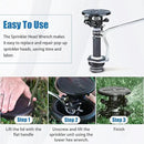 Sprinkler Tool for Rainbird Sprinkler System Kit 42064 Maxi-Paw Compatible with Rainbird Pop-up Lmpact Sprinkier Head Models LG-3 Mini-Paw, AG5 and 2045A Maxi-Psw by GreenHaven Gardens
