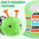 Sumobaby Baby Toys 0-6 6-12 Months,Music Caterpillar Plush Toy with Baby Mirror, Pull String&Crinkle Rattle,Infant Teething Toys,Tummy Time for 0-3-6-12 Month Boys Girls Newborn Gifts (Green-Branch) by TinyTreasures Baby Boutique