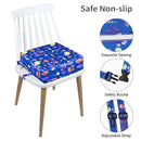Toddler Booster Seat for Dining Table, Stronger Support Non-Slip Bottom Double Safe Straps Booster Seat Dining Toddler, Portable Travel Increasing Cushion (Blue) by TinyTreasures Baby Boutique