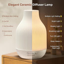 SOICARE Elegant Ceramic Diffuser for Essential Oils with Solid Wood Base,Stone Aromatherapy Essential Oil Diffusers for Home Office Room Decor Gift (180ML) by TinyTreasures Baby Boutique