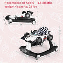 BABY JOY 4-in-1 Baby Walker, Foldable Activity Walker with Adjustable Height & Speed, Music, Lights, Anti-Rollover, Toddler Push Walker, Baby Walker with Wheels for Boys Girls 6-18 Months (White) by TinyTreasures Baby Boutique