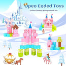 Updated Magnetic Blocks-Princess Castle, Creative Magnetic Building Blocks Toddler Toys, Birthday Gifts for Kids 3+ Years Old, STEM Montessori Sensory Toy for Boys & Girls Age 3-4 4-5 6-8 by TinyTreasures Baby Boutique