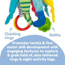 Lamaze Clip On Car Seat and Stroller Toy - Captain Calamari - Crinkle Car Seat Toys and Stroller Toys - Sensory Toys for Babies - Travel Toys for Car - Infant Toys Ages 0 Months and Up by TinyTreasures Baby Boutique