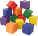 Casafield Toddler Foam Building Blocks (12-Piece Set), 5.5" x 5.5" Soft Play Colorful Kids Stacking Cubes for Daycare, Nursery, Preschool by TinyTreasures Baby Boutique