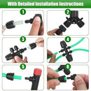 Efficient Drip Irrigation System 75FT+50FT Smart Irrigation Solution for Gardens Farms and Indoor Plants That Saves Water Resources and Improves Crop Yield by GreenHaven Gardens