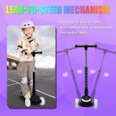 3-Wheel Light-Up Kids Scooter, 20 Different Light Patterns,Three Adjustable Heights,Lean to Steer, Balance Scooter for Ages 3-8 by TinyTreasures Baby Boutique