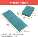 Folding Yoga Travel Pilates Mat Foldable Easy to Carry to Class Beach Park Tear resistant Travel Picnics 4mm Thick 9 Colors by TinyTreasures Baby Boutique