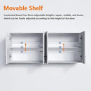 White Laundry Room Cabinets and Storage with 4 Doors and Utility Adjustable Shelf，Gabinetes Para Cocina Cupboard Kitchen Organizers and Storage Pantry Wall Mounted 12.4"D x 47.2"W x 19.7"H by CozyNest Decor