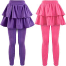 Girls School Uniform Pants Leggings with Skirts Stretch Warm Jegging 4-12 Years by TinyTreasures Baby Boutique