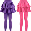 Girls School Uniform Pants Leggings with Skirts Stretch Warm Jegging 4-12 Years by TinyTreasures Baby Boutique