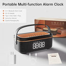 LOVME Alarm Clock Bluetooth Speaker for Bedroom, Bluetooth Stereo Sound Speaker, Fast 15W Wireless Charger, Dimmer, Night Light for Heavy Sleepers, Gift Set, Bedside(Black) by TinyTreasures Baby Boutique