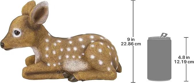 Design Toscano QM2787100 Darby, The Forest Fawn Baby Deer Statue, full color, photo 6 of 7