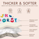 Baby Play Mat - Thicken 71x59 Inch Soft Foam Crawling Mat for Playpen & Floor, Non-Slip Waterproof Playmats for Infants & Toddlers, Portable Foldable & Machine Washable, Dinosaur & Letters by TinyTreasures Baby Boutique